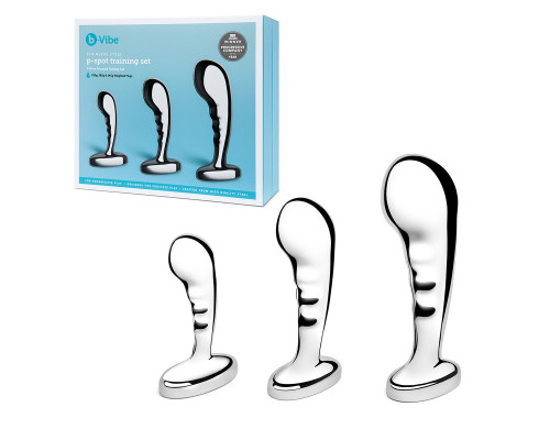 Заказать Набор из 3 стальных стимуляторов простаты Stainless Steel P-spot Training Set