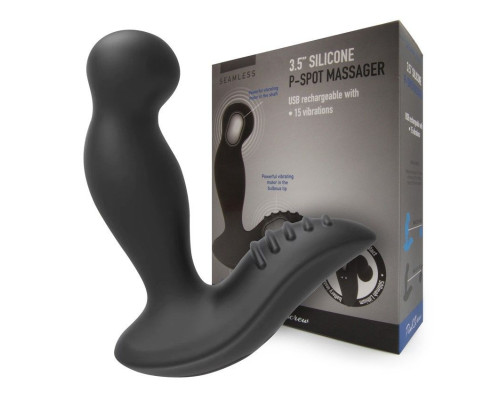 Заказать Черный вибромассажер простаты 3,5’’ P-spot Massager - 12,5 см.