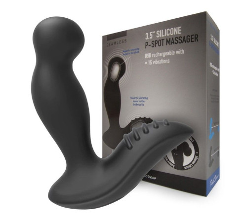 Черный вибромассажер простаты 3,5’’ P-spot Massager - 12,5 см.