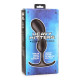Заказать Черный массажер простаты с утяжелителями Premium Silicone Weighted Prostate Plug Large - 18,8 см.