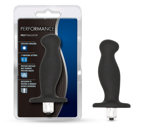 Чёрный вибростимулятор простаты Performance Prostimulator