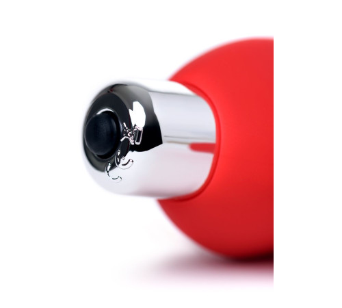 Красный силиконовый вибростимулятор простаты Proman - 12,5 см.