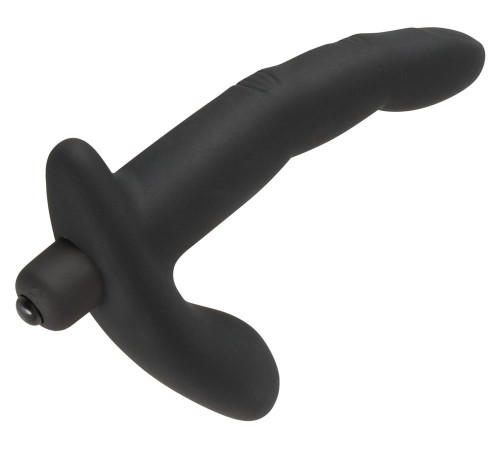 Черный вибромассажер простаты Naughty Finger Prostate Vibe - 13,8 см. Черный вибромассажер простаты Naughty Finger Prostate Vibe - 13,8 см.