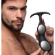 Заказать Черный массажер простаты с утяжелителями Premium Silicone Weighted Prostate Plug XL - 20,8 см.