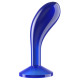 Заказать Синяя анальная втулка Flawless Clear Prostate Plug 6.0 - 15 см.