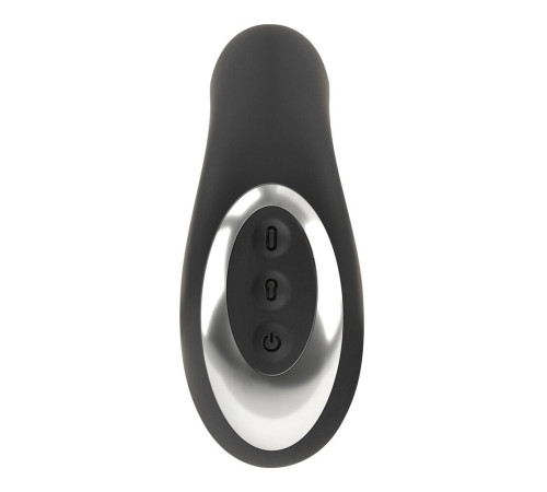 Черная анальная вибропробка с функцией расширения RC Butt Plug with 3 functions