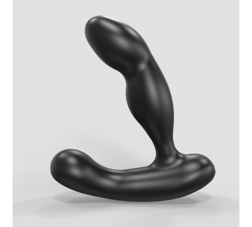 Черный вибромассажер простаты и промежности Prostate Pro с пультом ДУ