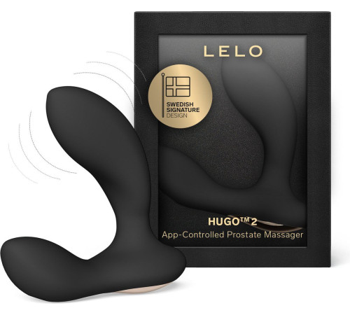 Черный вибростимулятор простаты Hugo 2