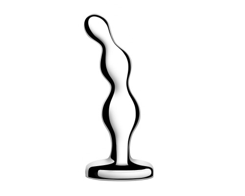 Заказать Стальной анальный фаллоимитатор для простаты Stainless Steel Anal Beads - 13 см.