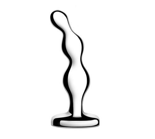 Стальной анальный фаллоимитатор для простаты Stainless Steel Anal Beads - 13 см.