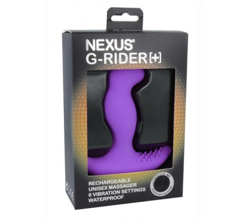 Фиолетовый вибромассажер простаты Nexus G-Rider+ - 12,6 см. Фиолетовый вибромассажер простаты Nexus G-Rider+ - 12,6 см.