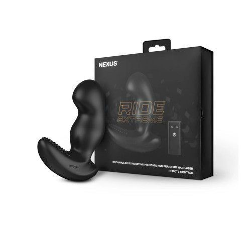 Черный вибромассажер простаты Nexus Ride Extreme - 14,1 см.