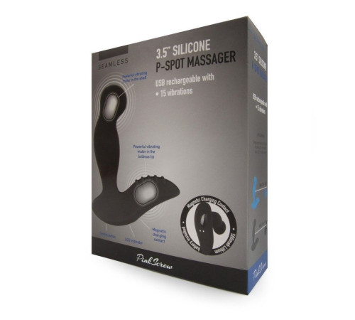 Черный вибромассажер простаты 3,5’’ P-spot Massager - 12,5 см.