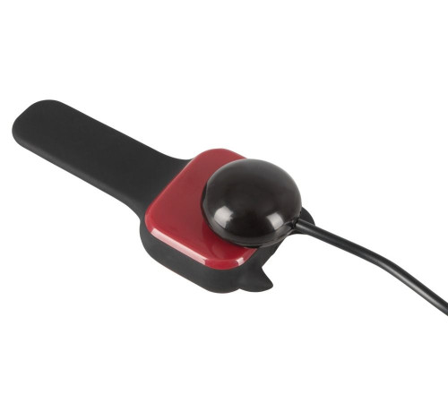 Черный вибромассажер простаты с нагревом и ротацией Prostate Plug - 14,5 см.