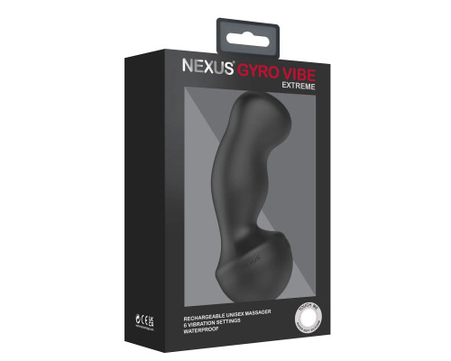 Заказать Черный вибростимулятор Nexus Gyro Vibe Extreme - 18 см.
