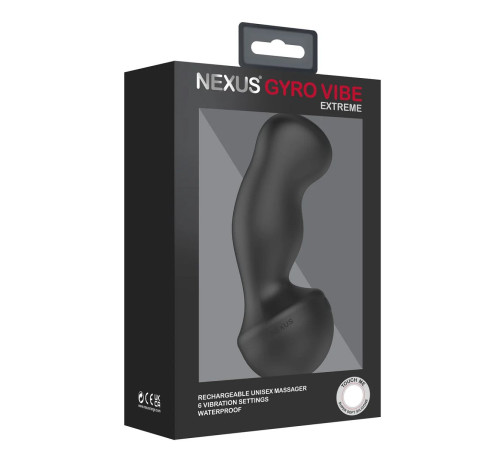 Черный вибростимулятор Nexus Gyro Vibe Extreme - 18 см. Черный вибростимулятор Nexus Gyro Vibe Extreme - 18 см.