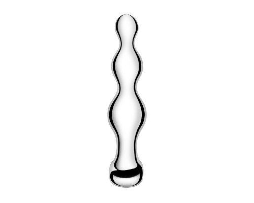 Заказать Стальной анальный фаллоимитатор для простаты Stainless Steel Anal Beads - 13 см.