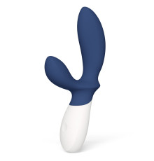 Синий вибромассажер простаты Lelo Loki Wave 2 - 19,6 см.