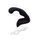 Чёрный изогнутый вибростимулятор простаты Erotist