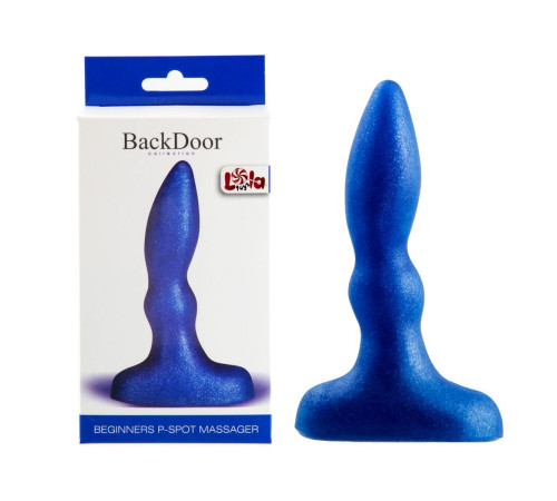 Синий анальный стимулятор Beginners p-spot massager - 11 см. Синий анальный стимулятор Beginners p-spot massager - 11 см.