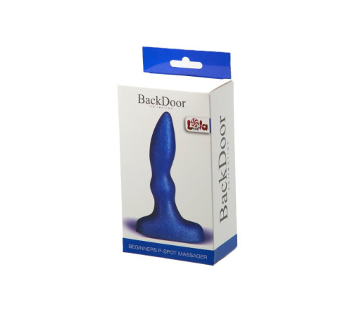 Синий анальный стимулятор Beginners p-spot massager - 11 см. Синий анальный стимулятор Beginners p-spot massager - 11 см.