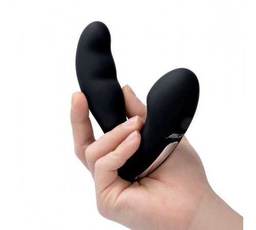 Черный массажер простаты Prober с двойной вибрацией
