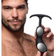 Заказать Черный массажер простаты с утяжелителями Premium Silicone Weighted Prostate Plug Large - 18,8 см.