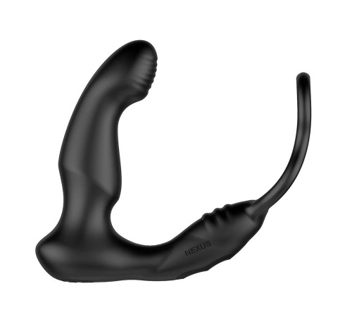 Черный двухмоторный массажер простаты Nexus Simul8 Wave Edition