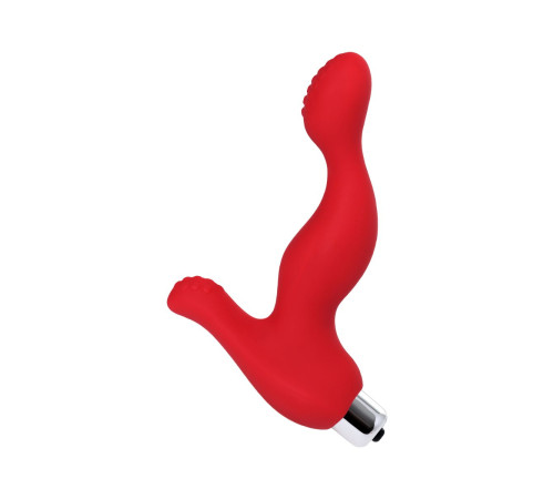 Красный силиконовый вибростимулятор простаты Proman - 12,5 см.