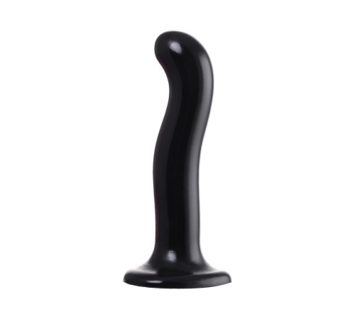 Черный стимулятор для пар P G-Spot Dildo Size M - 18 см.