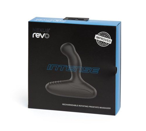 Чёрный массажер простаты NEXUS REVO INTENSE 2.0 с вращающейся головкой