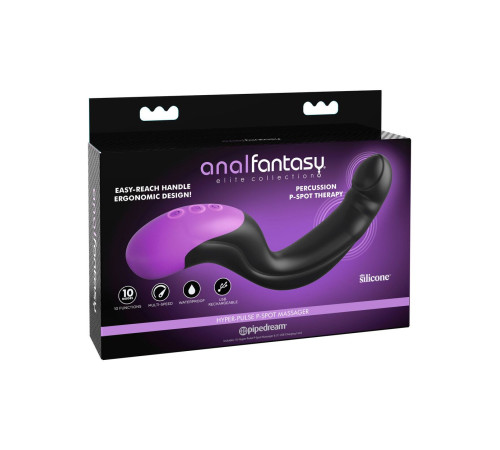 Черно-фиолетовый вибромассажёр простаты Hyper-Pulse P-Spot Massager