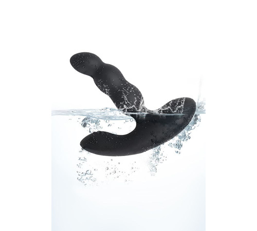 Черный силиконовый стимулятор простаты Levett Nitoc с пультом ДУ