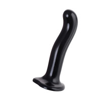 Черный стимулятор для пар P G-Spot Dildo Size M - 18 см.