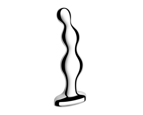 Заказать Стальной анальный фаллоимитатор для простаты Stainless Steel Anal Beads - 13 см.