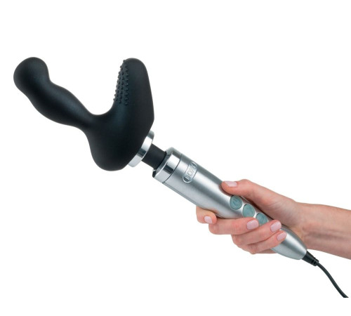 Черная насадка на вибратор Doxy для массажа простаты Prostate Massager Черная насадка на вибратор Doxy для массажа простаты Prostate Massager