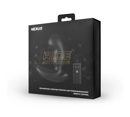 Черный вибромассажер простаты Nexus Ride Extreme - 14,1 см.