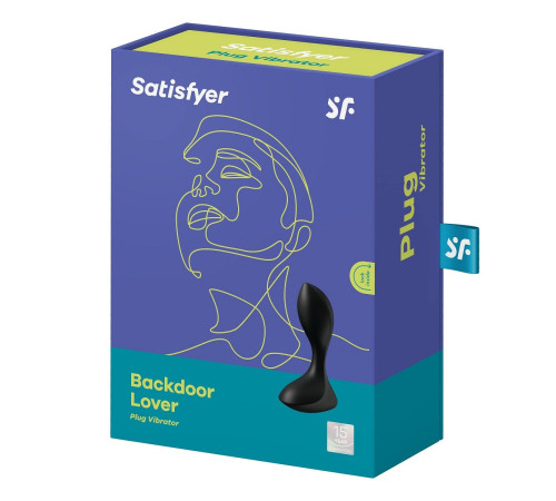 Чёрный вибромассажёр простаты Satisfyer Backdoor Lover - 14 см.