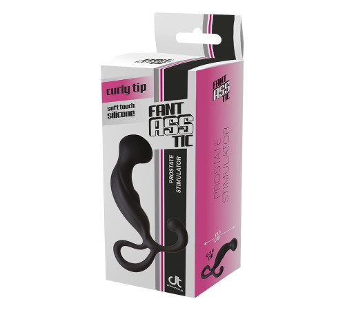 Черный массажер простаты Fantasstic Prostate Stimulator - 13,5 см.