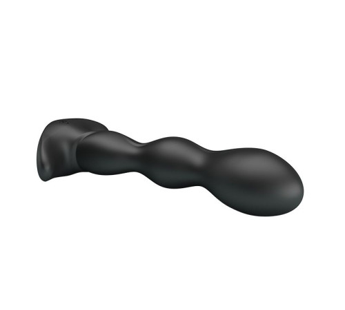 Черный анальный стимулятор простаты с вибрацией Special Anal Massager - 14,5 см.