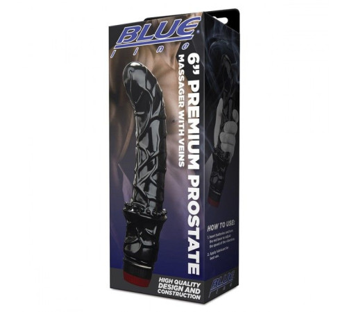 Черный вибромассажер простаты 6  Premium Prostate Massager
