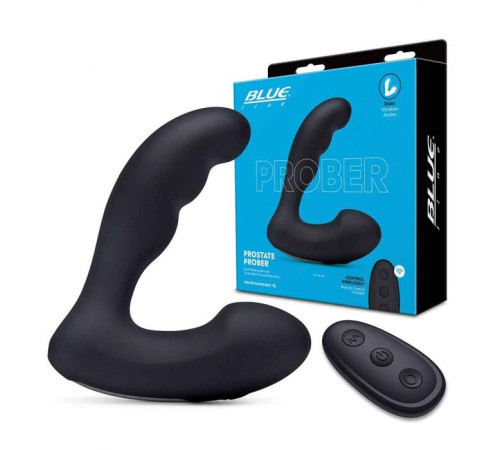 Черный массажер простаты Prober с двойной вибрацией