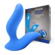 Заказать Синий вибромассажер простаты 3,5’’ Curve P-spot Massager - 12 см.