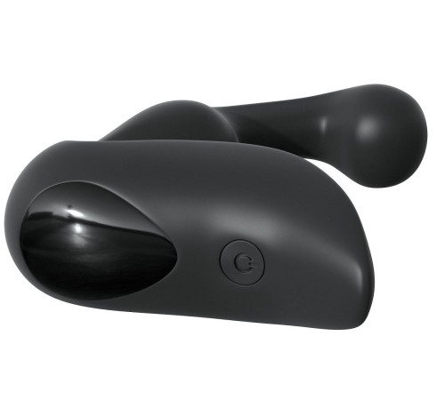 Черный вибромассажер простаты с пультом ДУ Control P-Spot Pro