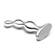 Заказать Стальной анальный фаллоимитатор для простаты Stainless Steel Anal Beads - 13 см.