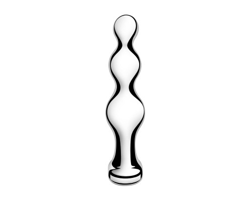 Заказать Стальной анальный фаллоимитатор для простаты Stainless Steel Anal Beads - 13 см.