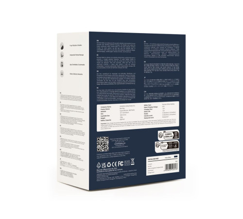 Темно-синий вибромассажер простаты с пульсацией Iker Neo