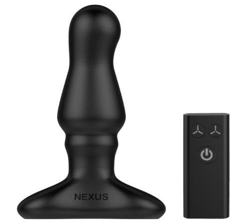 Черный вибростимулятор простаты Nexus Bolster - 12,3 см.