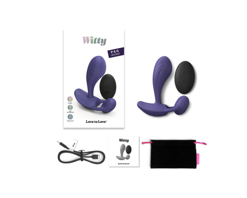 Заказать Темно-синий вибромассажер Witty P G Vibrator with Remote Control Заказать Темно-синий вибромассажер Witty P G Vibrator with Remote Control