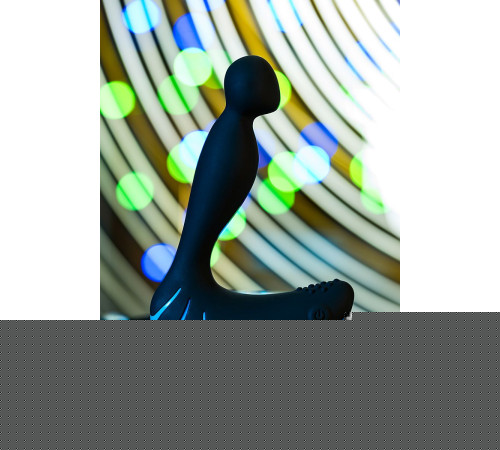 Чёрно-синий массажер простаты Erotist Third